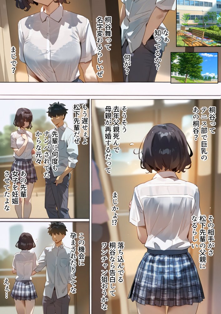 托卵命日！種付義父さん家の義妹にされ寝取られた幼馴染-母親再婚。幼馴染巨乳女子は実父の命日に嫌いな男達（義父＆義兄）に寝取られ孕まされる話【寝取られるタマシギの一滴】 エロ同人誌画像 006